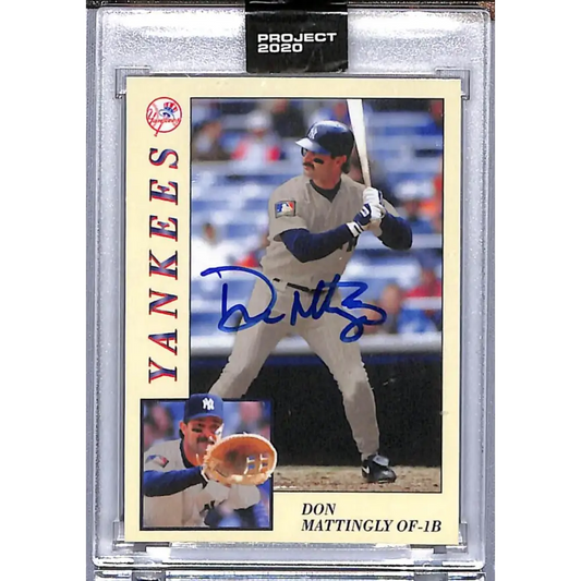 2020 Topps Project 2020 #139 Don Mattingly NM-MT Auto New York Yankees Baseball Card