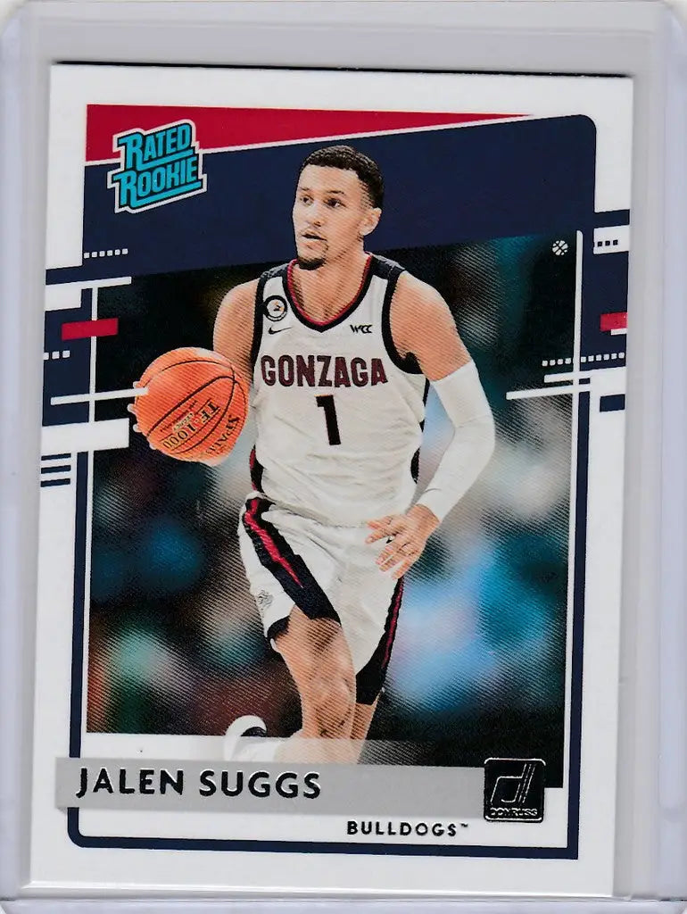 Basketball trading card of Jalen Suggs Gonzaga, 2021-22 Chronicles Draft Picks