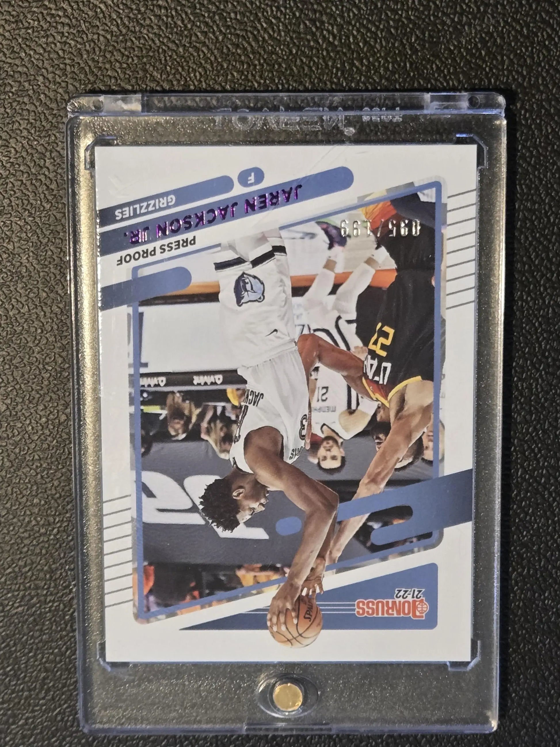 Jaren Jackson Jr. 2021-22 Donruss Press Proof Purple basketball card #/199