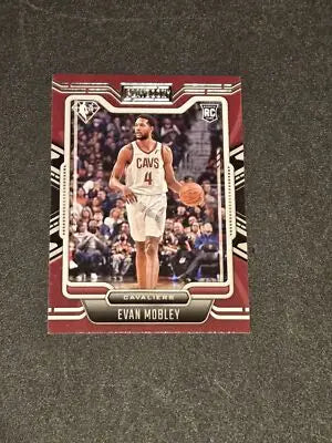 Evan Mobley basketball card from Panini Chronicles featuring Cleveland Cavaliers memorabilia
