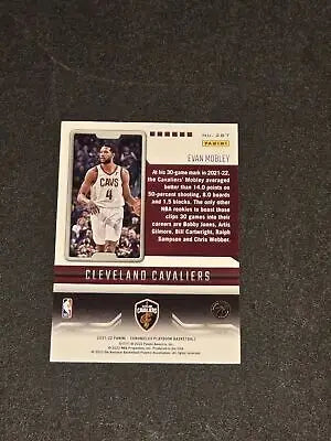 Evan Mobley trading card from Panini Chronicles 2021-22 collection