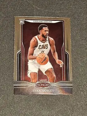 Evan Mobley basketball card from Panini Chronicles featuring Cleveland Cavaliers player