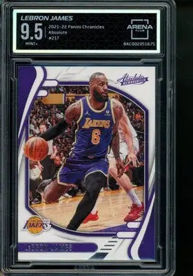 Graded LeBron James basketball card from Panini Chronicles Absolute collection