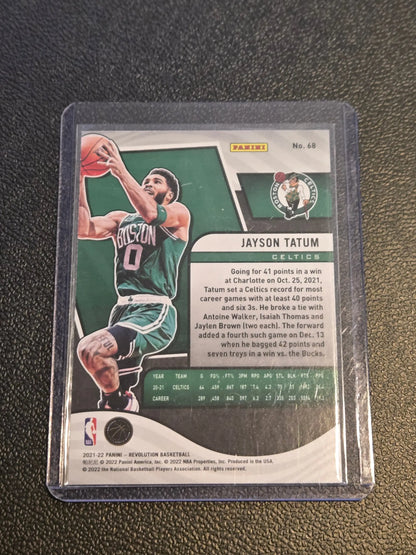 2021-22 Panini Revolution Jayson Tatum rookie card for basketball collectors