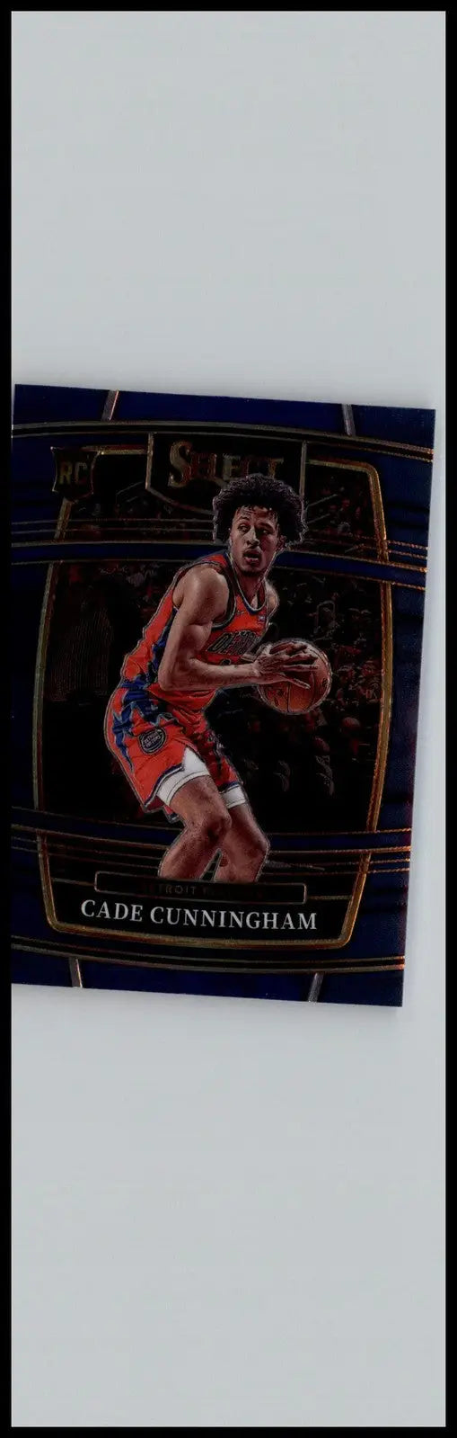Cade Cunningham Blue basketball card from Panini Select 2021-22 Detroit Pistons