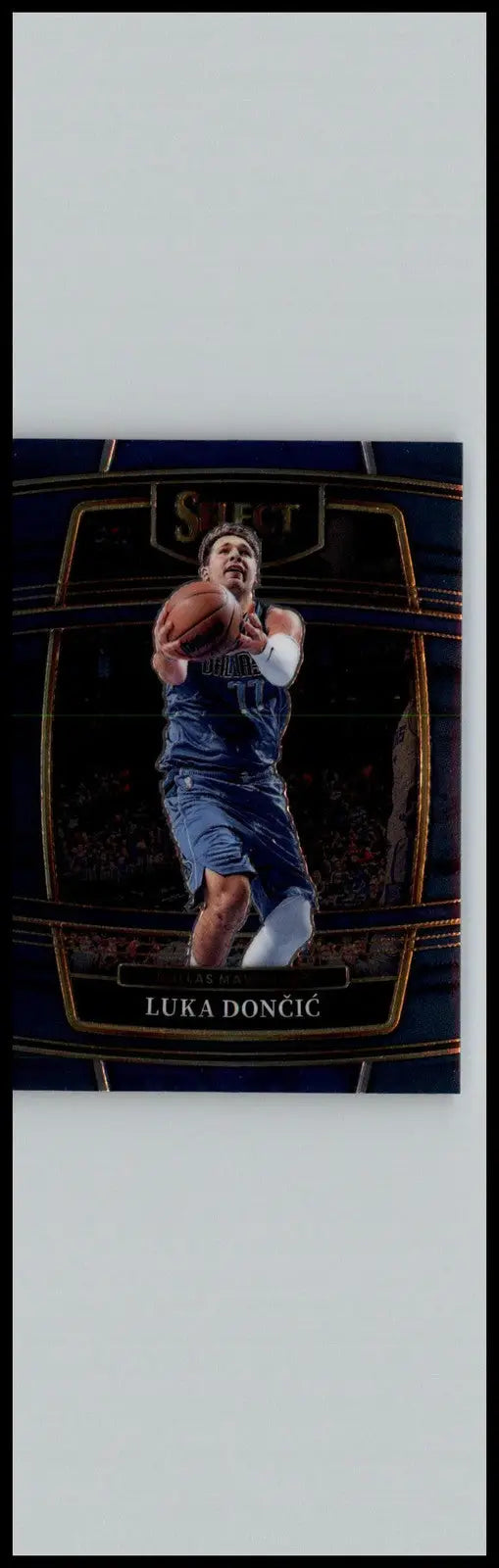 Luka Doncic Blue basketball card from Panini Select 2021-22 Dallas Mavericks