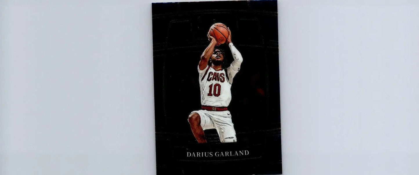 Darius Garland basketball card from 2021-22 Panini Select Blue Prizms collection