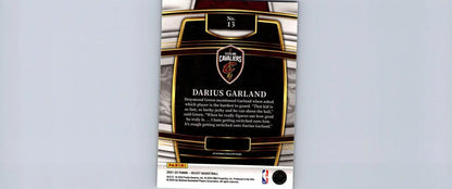 Darius Garland Blue Prizms basketball card from 2021-22 Panini Select #13
