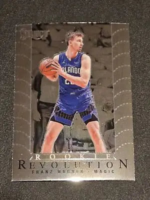 Franz Wagner rookie card from 2021-22 Panini Select Wagner Rookie Revolution Silver Prizms
