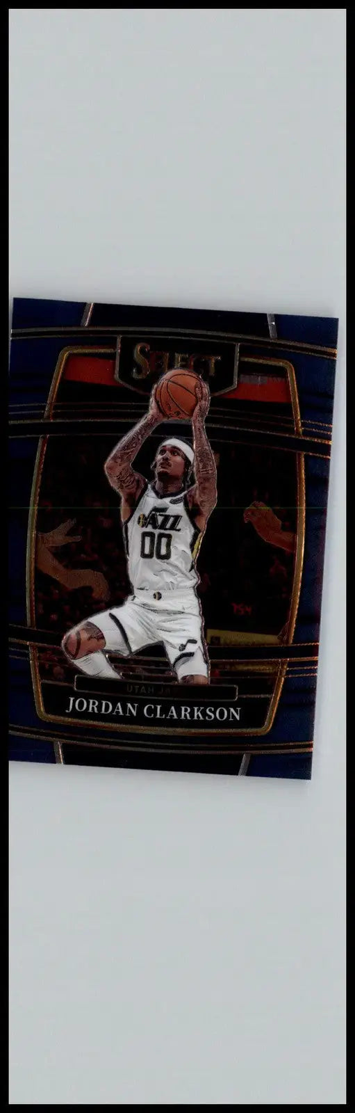 Jordan Clarkson Blue basketball card from Panini Select 2021-22 Utah Jazz collection