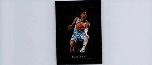 Ja Morant basketball card from 2021-22 Panini Select #75 featuring Blue Prizms design