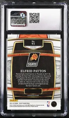 Basketball card of Elfrid Payton from 2021-22 Panini Select Elfrid Payton series
