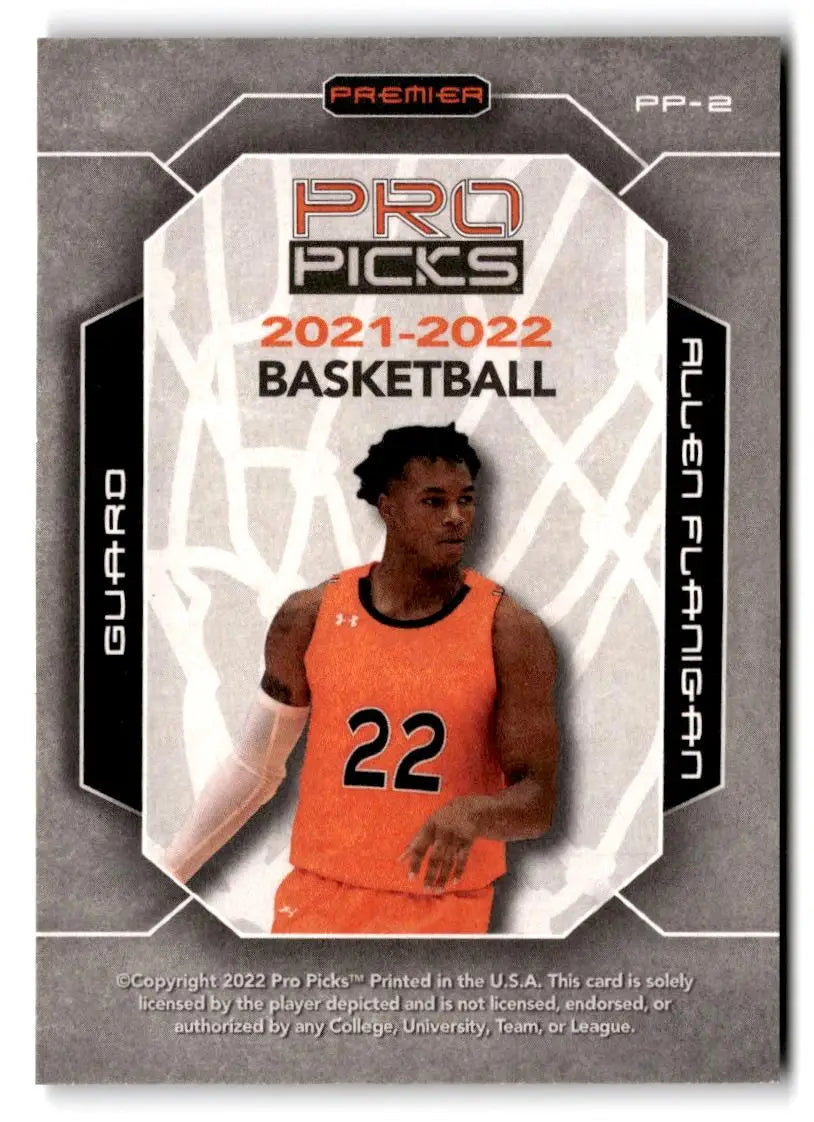 2021-22 Pro Picks Premier #PP-2 Allen Flanigan Holo-Star - Trading Card