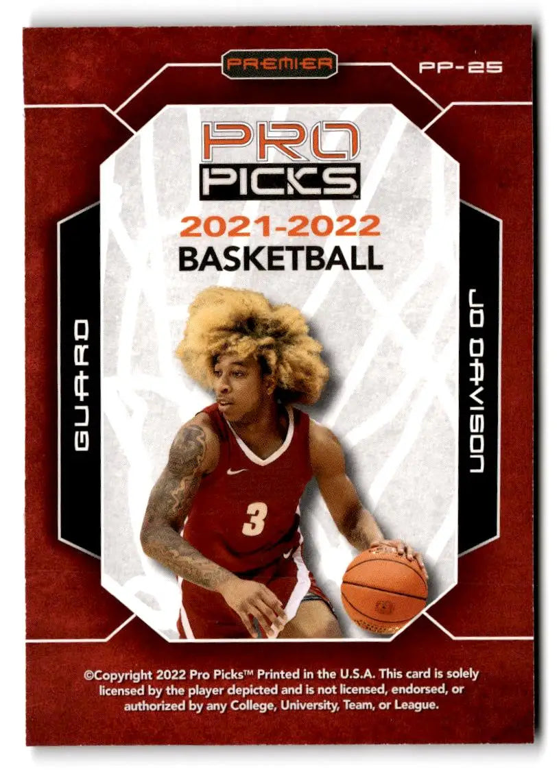 2021-22 Pro Picks Premier #PP-25 JD Davison - Trading Card