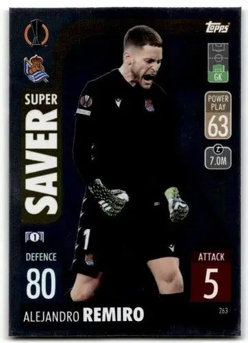 Alejandro Remiro trading card from 2021-22 Topps Match Attax UEFA Champions League