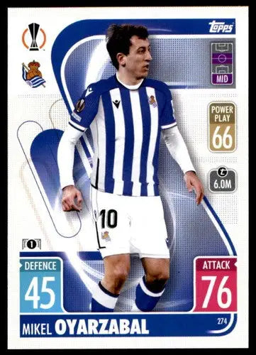 2021-22 Topps Match Attax UEFA Mikel Oyarzabal soccer card product image