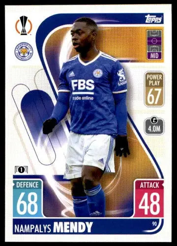 Nampalys Mendy Topps Match Attax card from 2021-22 Match Attax UEFA Champions League