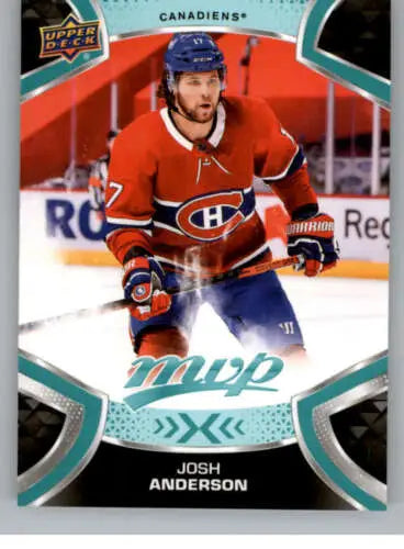 Josh Anderson hockey card 2021-22 Upper Deck MVP original gloss NM-MT Canadiens