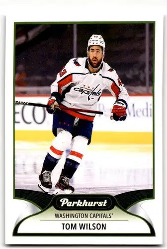 Original gloss Tom Wilson hockey card from 2021-22 Upper Deck Parkhurst collection