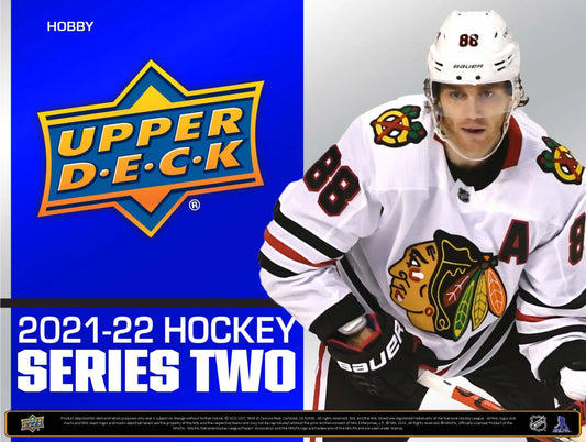 Upper Deck Series 2 hockey sealed hobby pack with clear cut hockey card inside