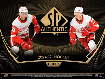 2021-22 SP Authentic hockey card featuring autographed future watch memorabilia
