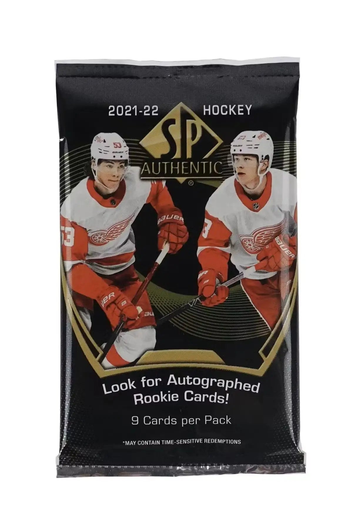 2021-22 SP Authentic Hockey Card Pack showcasing autographed future watch cards