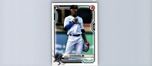 2021 Bowman #71 Jazz Chisholm baseball card for trading card collectors