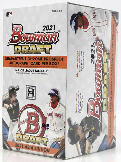 2021 Bowman Draft Asia Exclusive Hobby Box featuring Chrome Prospect Autographs