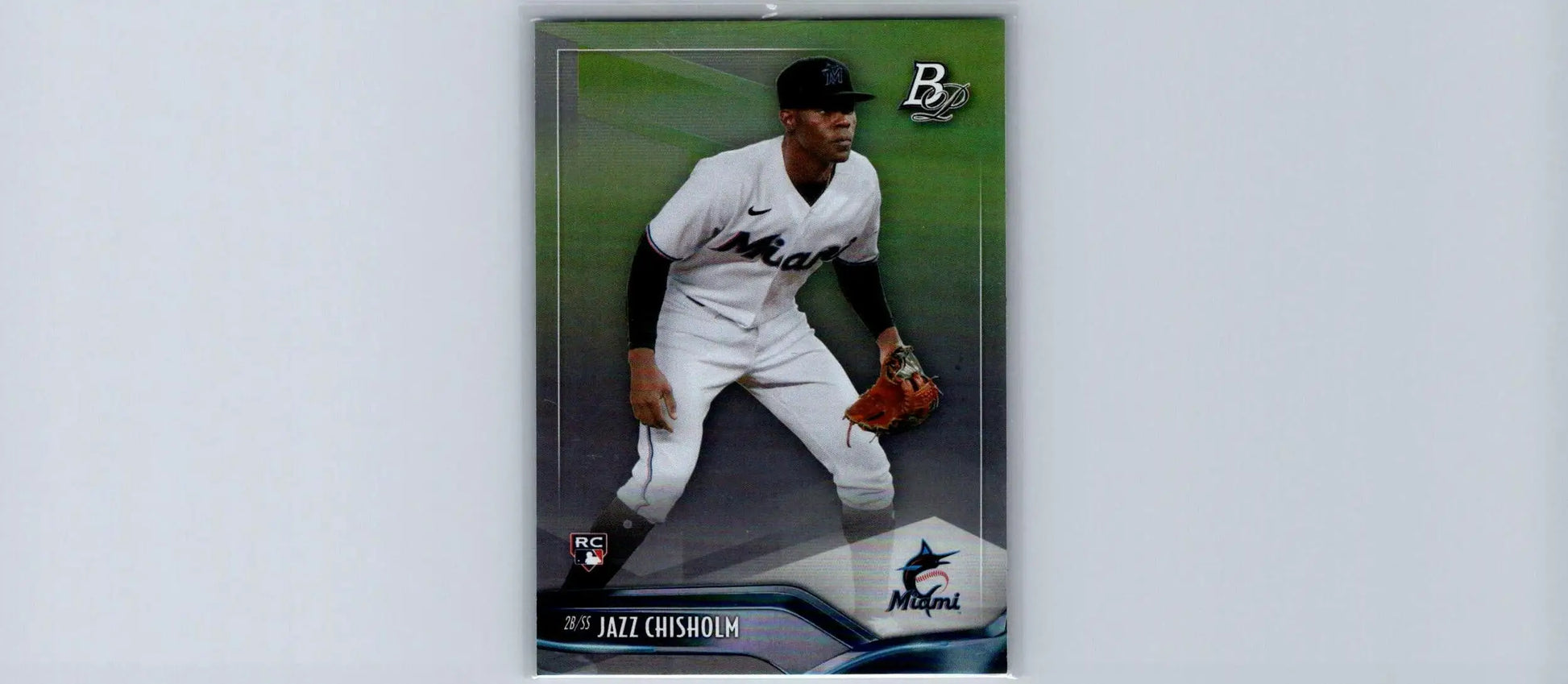 Jazz Chisholm 2021 Bowman Platinum #24 trading card showcasing the rising star