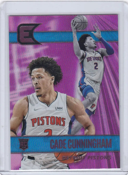2021 CHRONICALS ESSENTIALS #335 CADE CUNNINGHAM PINK- DETROIT PISTONS - Trading Cards