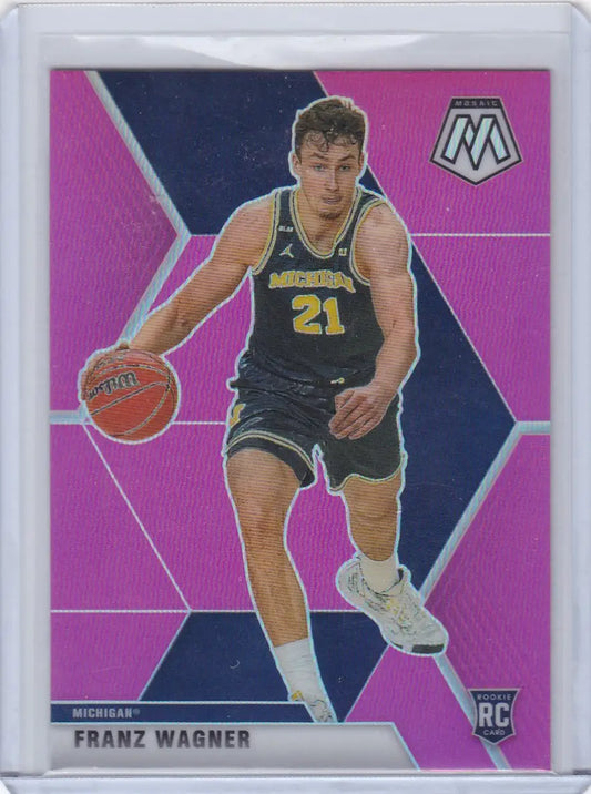 2021 CHRONICALS MOSAIC DRAFT PICK #259 FRANZ WAGNER PINK- ORLANDO MAGIC - Trading Cards