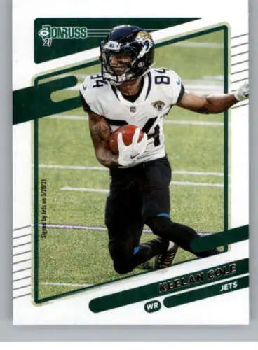 2021 Donruss #136 Keelan Cole original gloss football trading card NY Jets