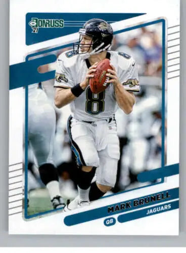 Mark Brunell football card from 2021 Donruss, featuring original gloss and NM-MT condition