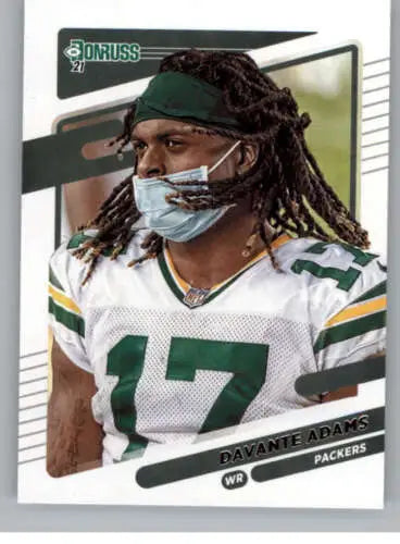 2021 Donruss Photo Variation #158 Davante Adams NM-MT Packers football card with original gloss