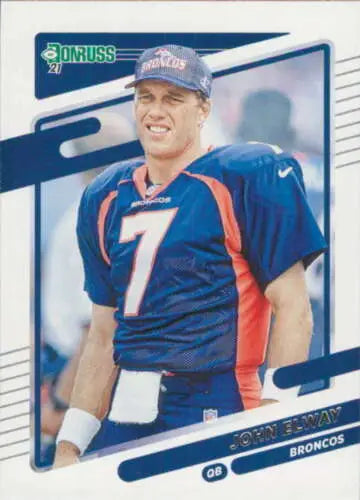 2021 Donruss Photo Variation #180 John Elway football card in original gloss condition