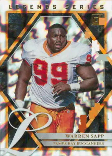 2021 Donruss The Legends Series #17 Warren Sapp card featuring original gloss quality