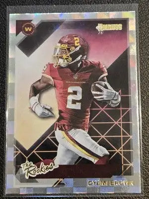 Dyami Brown football card from 2021 Donruss The Rookies series, Washington Football Team