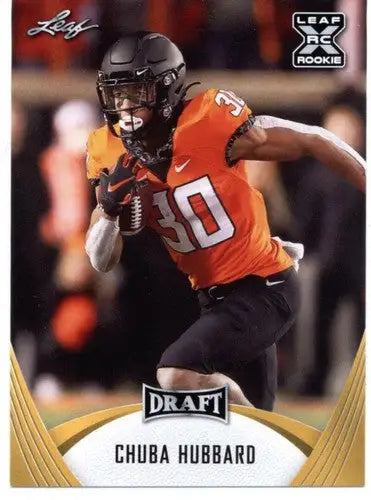 2021 Leaf Draft Gold #16 Chuba Hubbard NM-MT XRC - Trading Cards