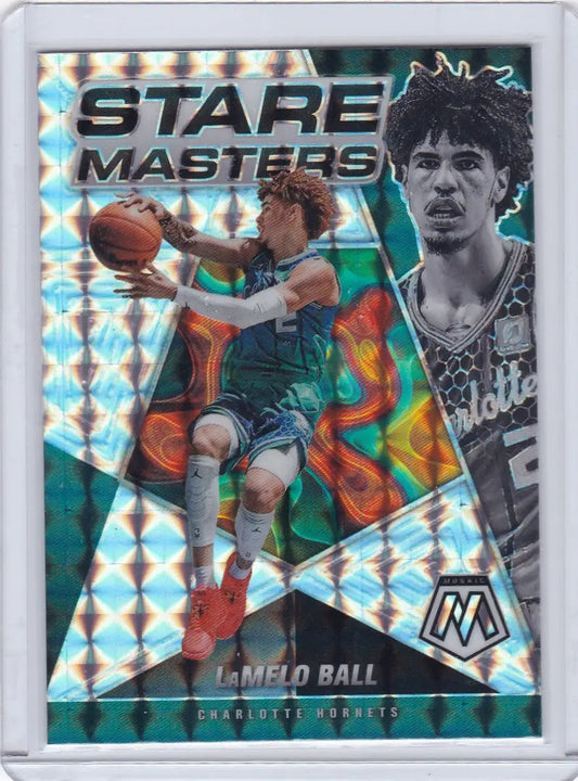 2021 MOASIC #5 LAMELO BALL STARE MASTERS REACTIVE- CHARLOTEE HORNETS - Trading Card