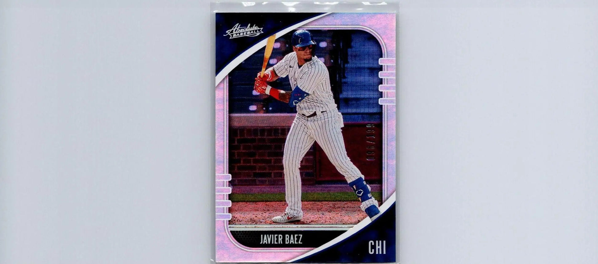 Javier Baez Holo Silver baseball card from 2021 Panini Absolute #57 #/199