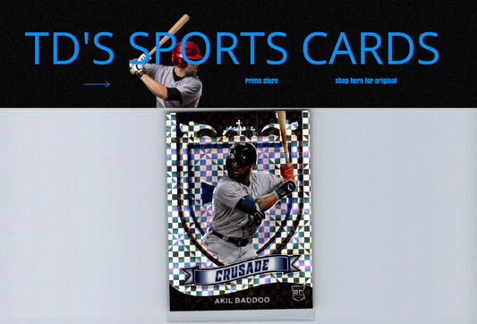 Akil Baddoo baseball card from 2021 Panini Chronicles Baddoo Crusade Building Blocks