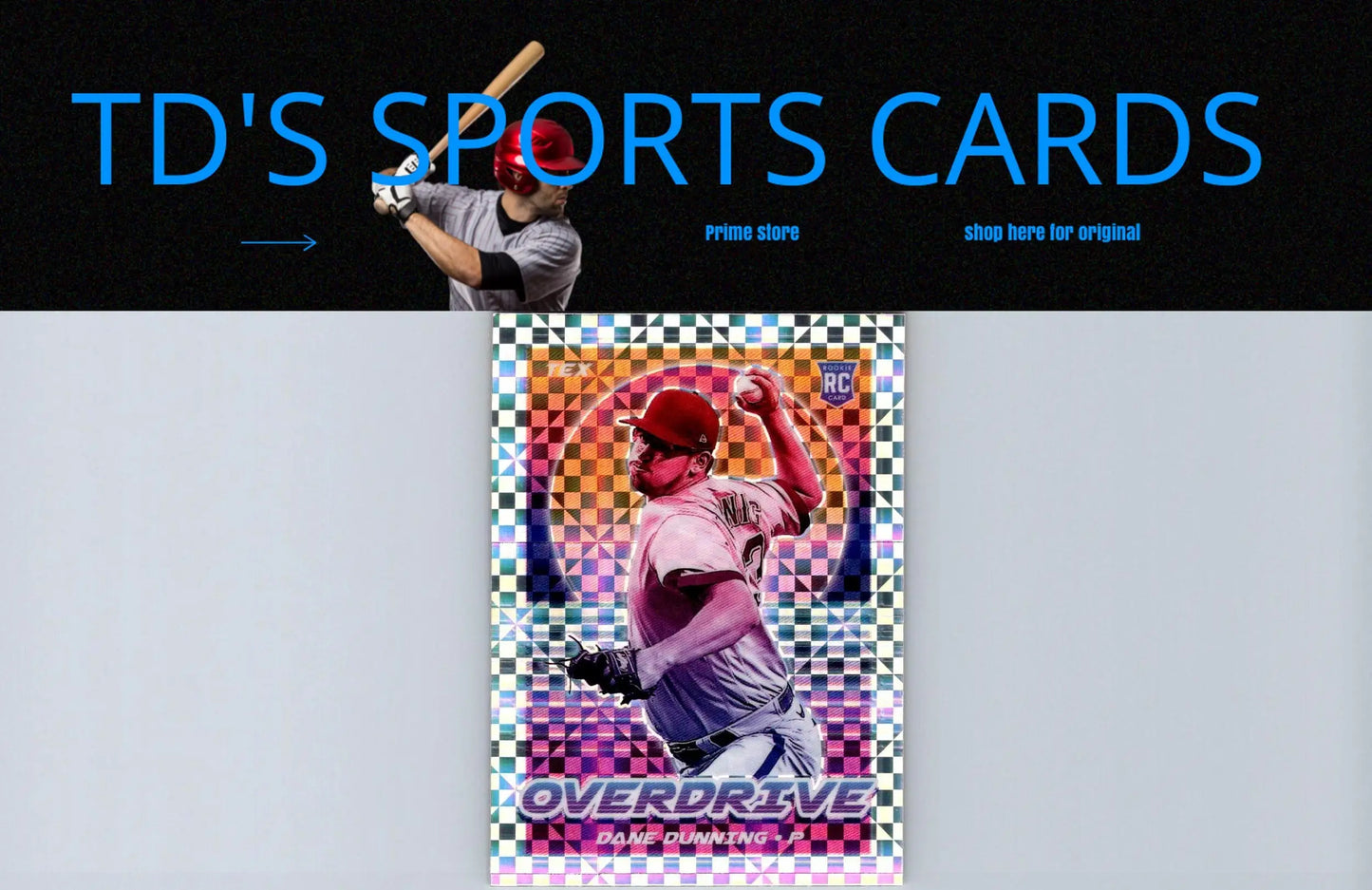 Baseball trading card of Dane Dunning Overdrive Building Blocks from 2021 Panini Chronicles