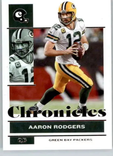 Aaron Rodgers 2021 Panini Chronicles #38 football card with original gloss finish