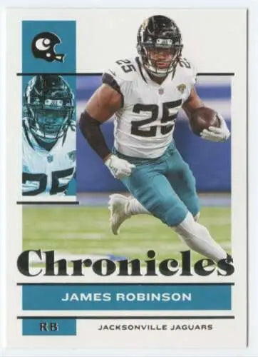 James Robinson 2021 Panini Chronicles #48 football card with original gloss from Jaguars