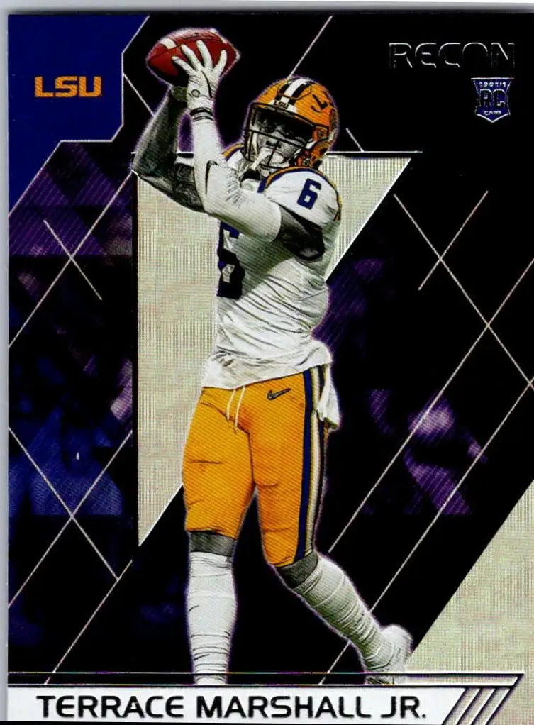 Football trading card of Terrace Marshall Jr. from Panini Chronicles Draft Picks collection