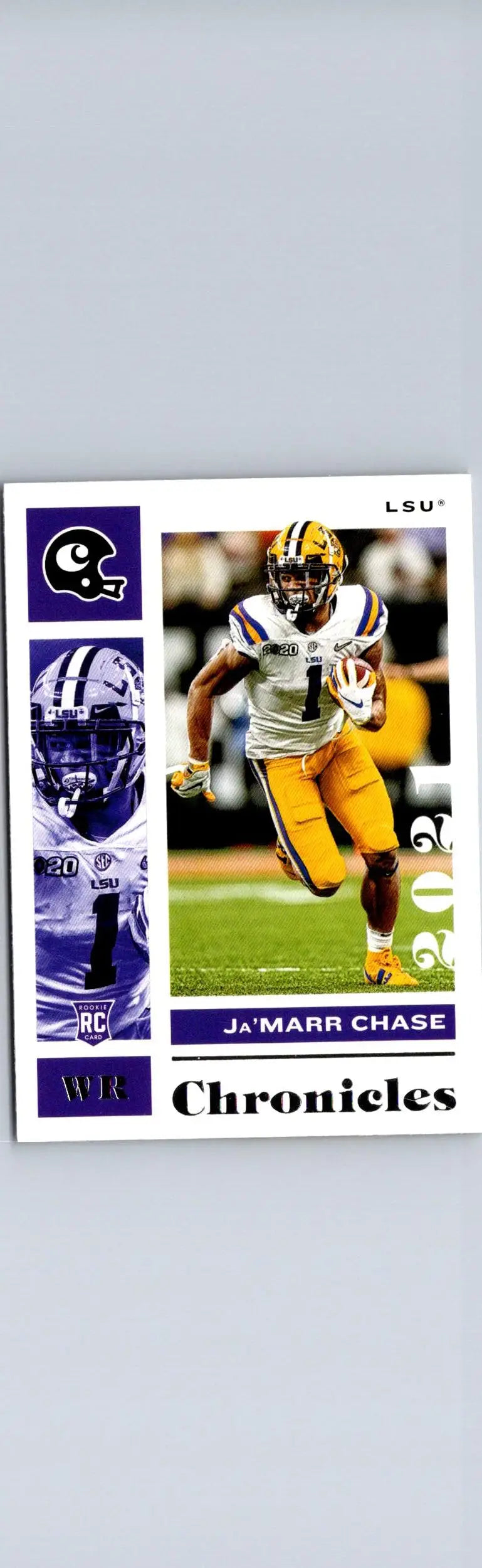 Ja’Marr Chase LSU football trading card from Panini Chronicles Draft Picks series