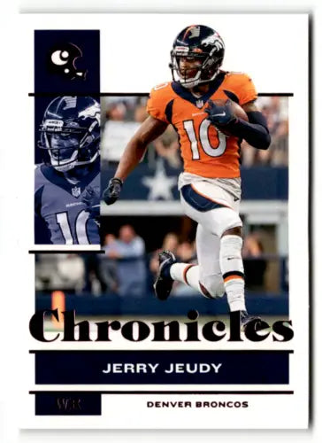 Jerry Jeudy 2021 Panini Chronicles Pink football card in NM-MT condition