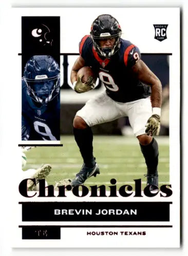 2021 Panini Chronicles Pink Brevin Jordan Football Trading Card with original gloss