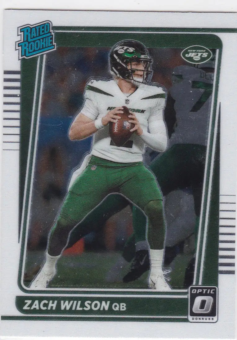 2021 Panini Donruss Optic #202 Zach Wilson Rated Rookie New York Jets - Trading Card