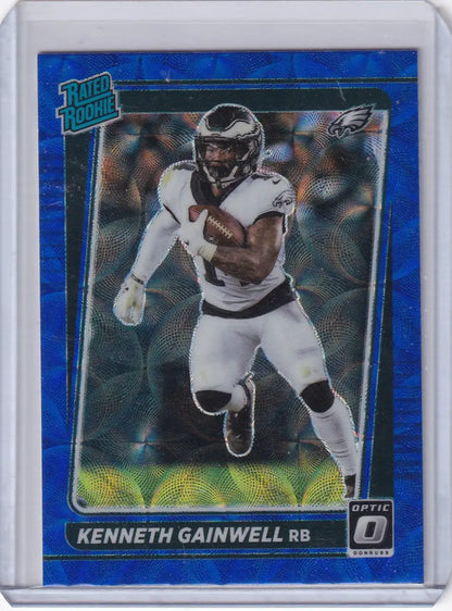2021 Panini Donruss Optic Blue Scope #239 Kenneth Gainwell - Eagles